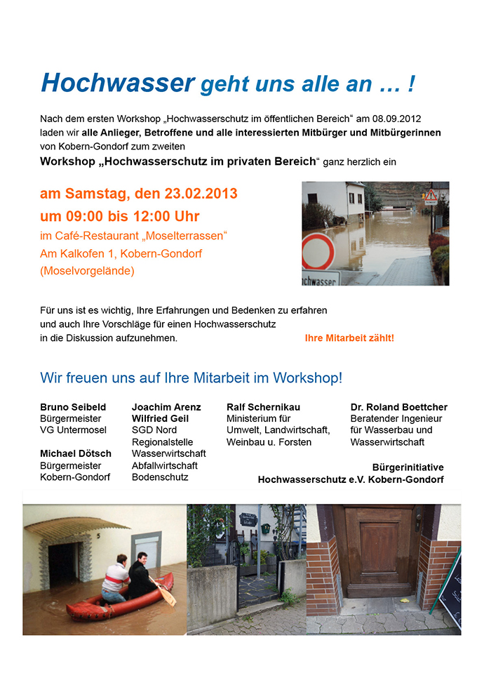 Flyer 2013 – Gemeinsame Einladung 2. Workshop – Februar 2013