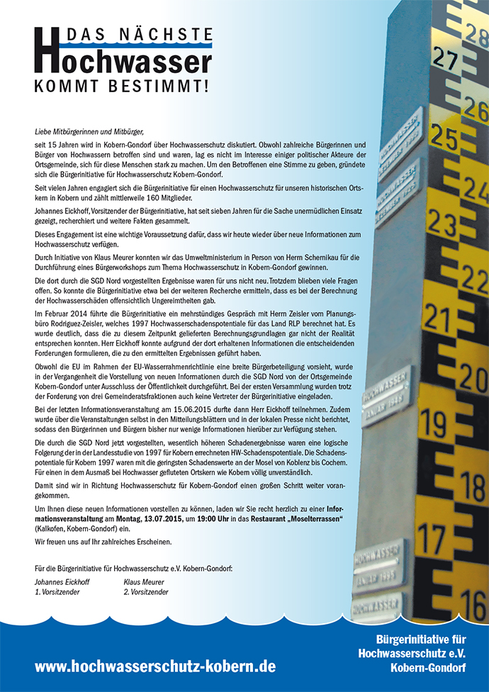 Flyer 2015 – Einladung zur Info-Veranstaltung am 13.07.2015